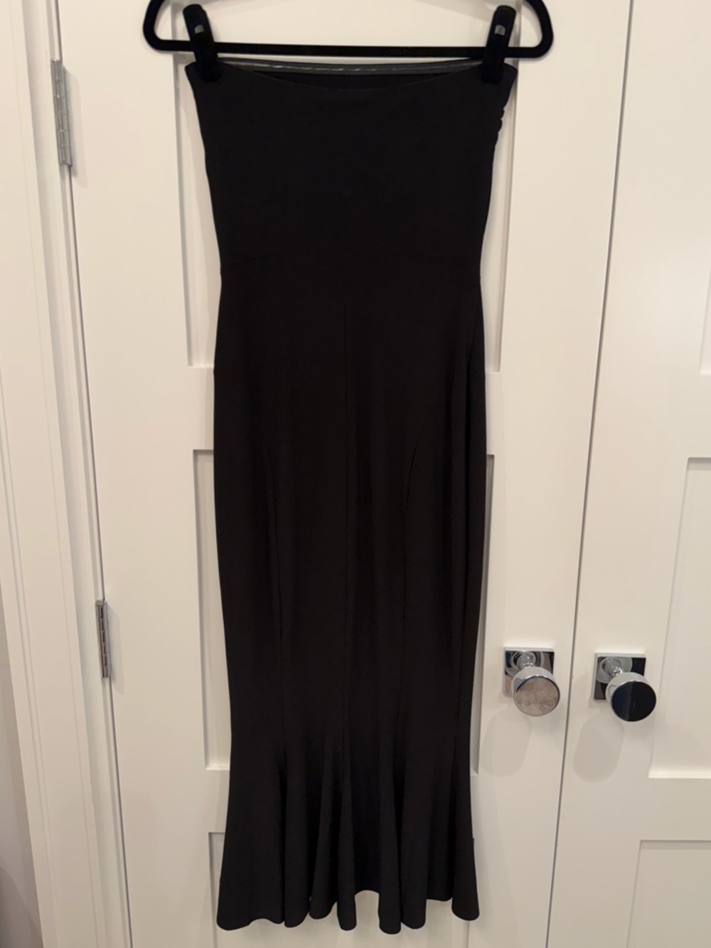 Black Strapless Midi Dress | Norma Kamali - Picture 7 of 12